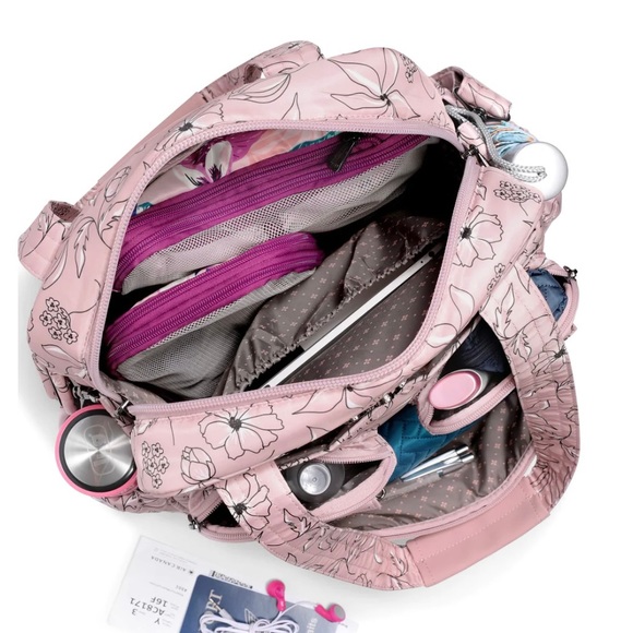 NEW Lug Puddle Jumper Convertible Tote Overnight / Gym Bag Infinity Series Black - Picture 8 of 10